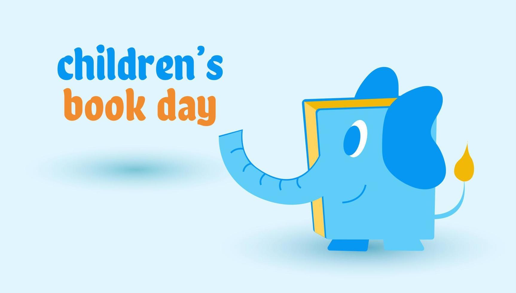 internationell barns bok dag design dag för lämplig hälsning kort, affisch, baner och etc. vektor