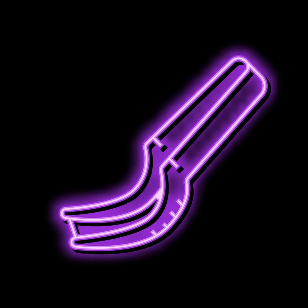 vattenmelon slicer neon glöd ikon illustration vektor