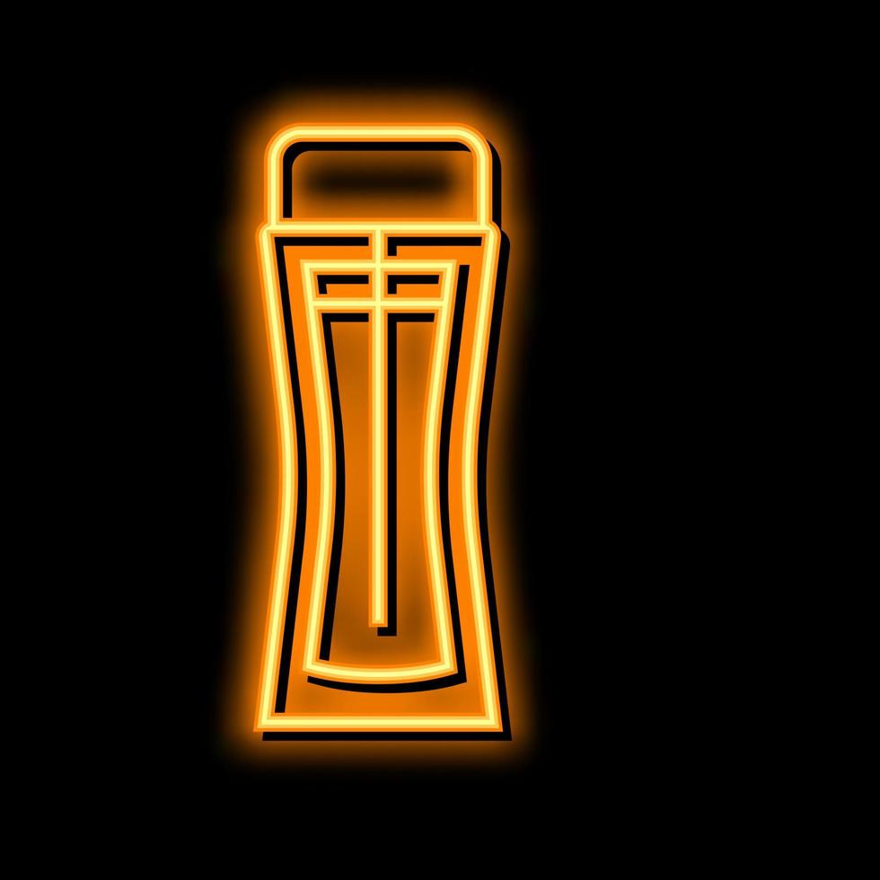 Container Duft Flasche Parfüm Neon- glühen Symbol Illustration vektor