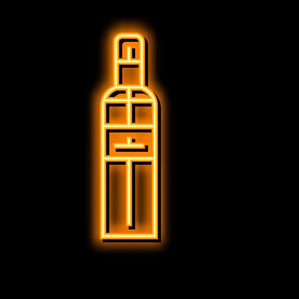 sprühen Duft Flasche Parfüm Neon- glühen Symbol Illustration vektor