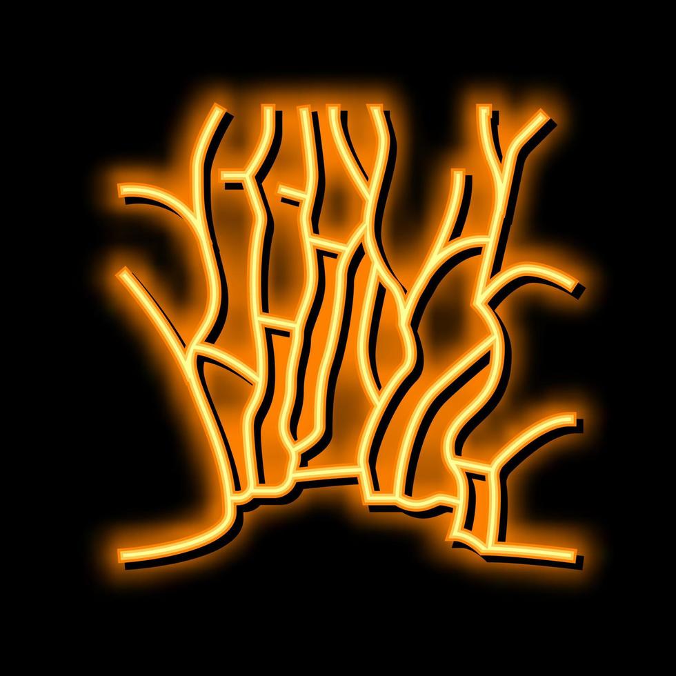 Antilope Schlucht Neon- glühen Symbol Illustration vektor