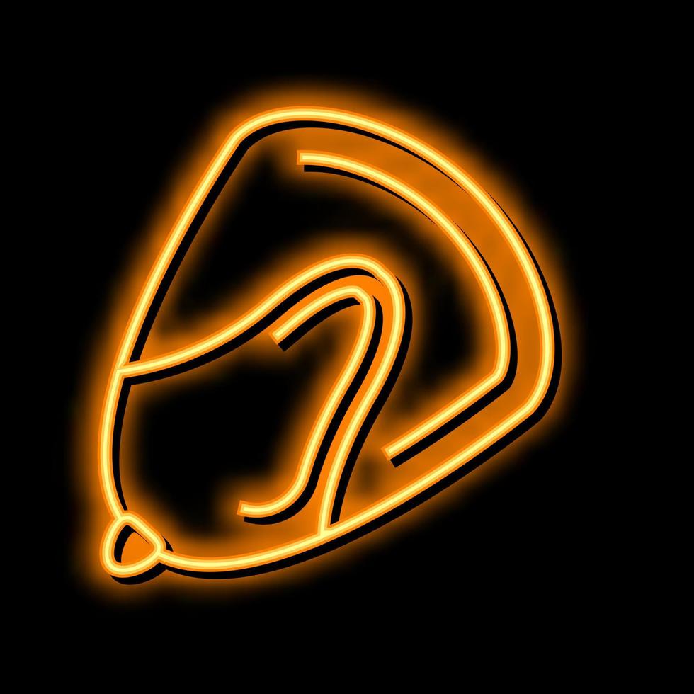 majs utsäde neon glöd ikon illustration vektor
