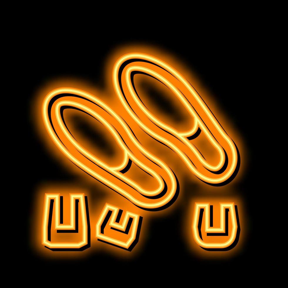 natürlich Gummi Elastomer Neon- glühen Symbol Illustration vektor