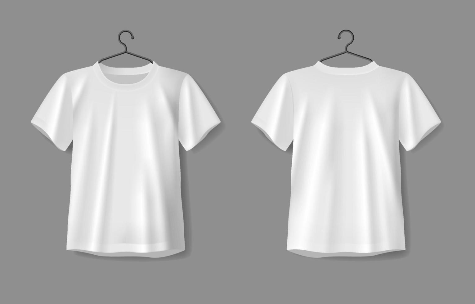 3d vit t-shirt attrapp vektor