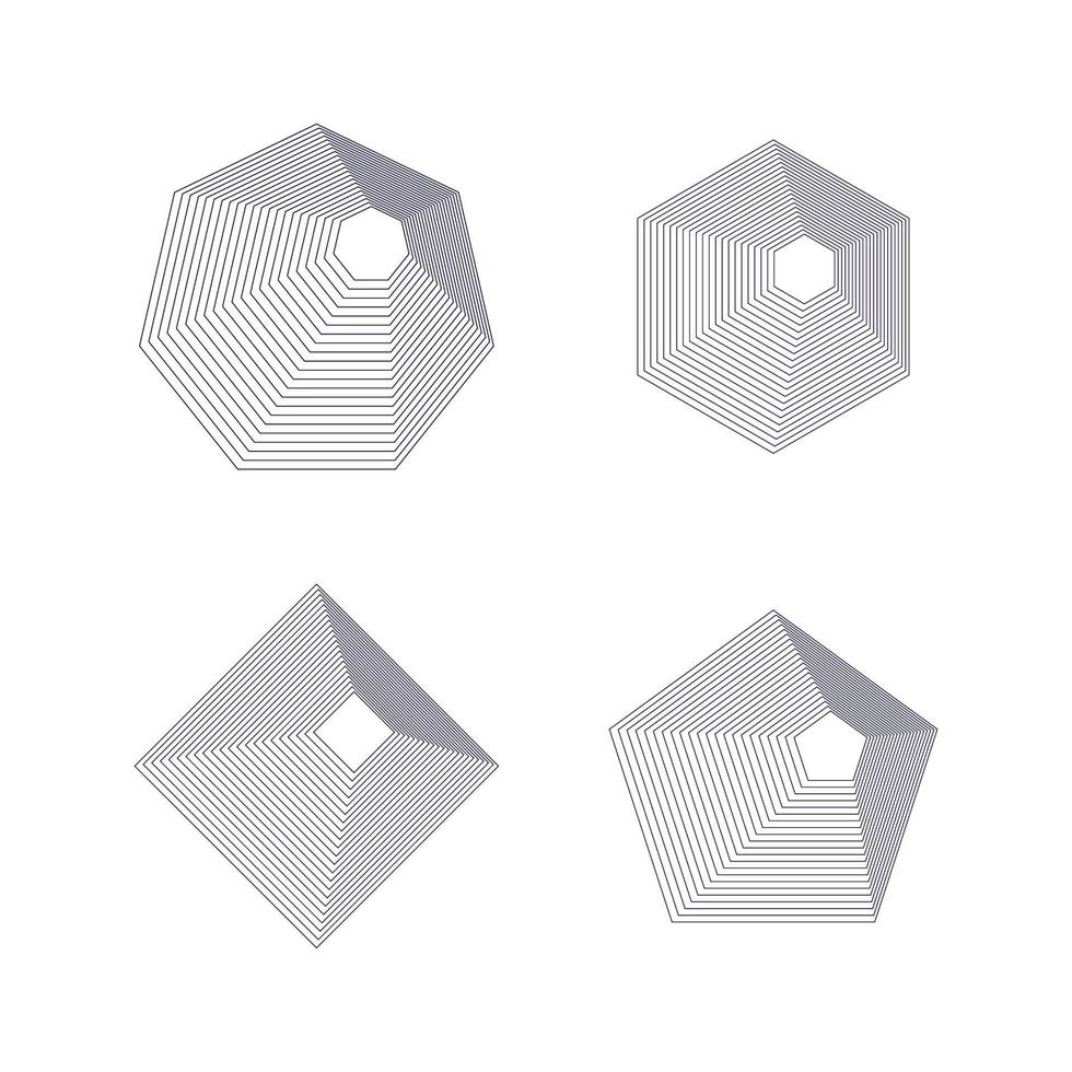 abstrakt Hintergrund mit gebogen Linien und Kreise und anders Formen vektor