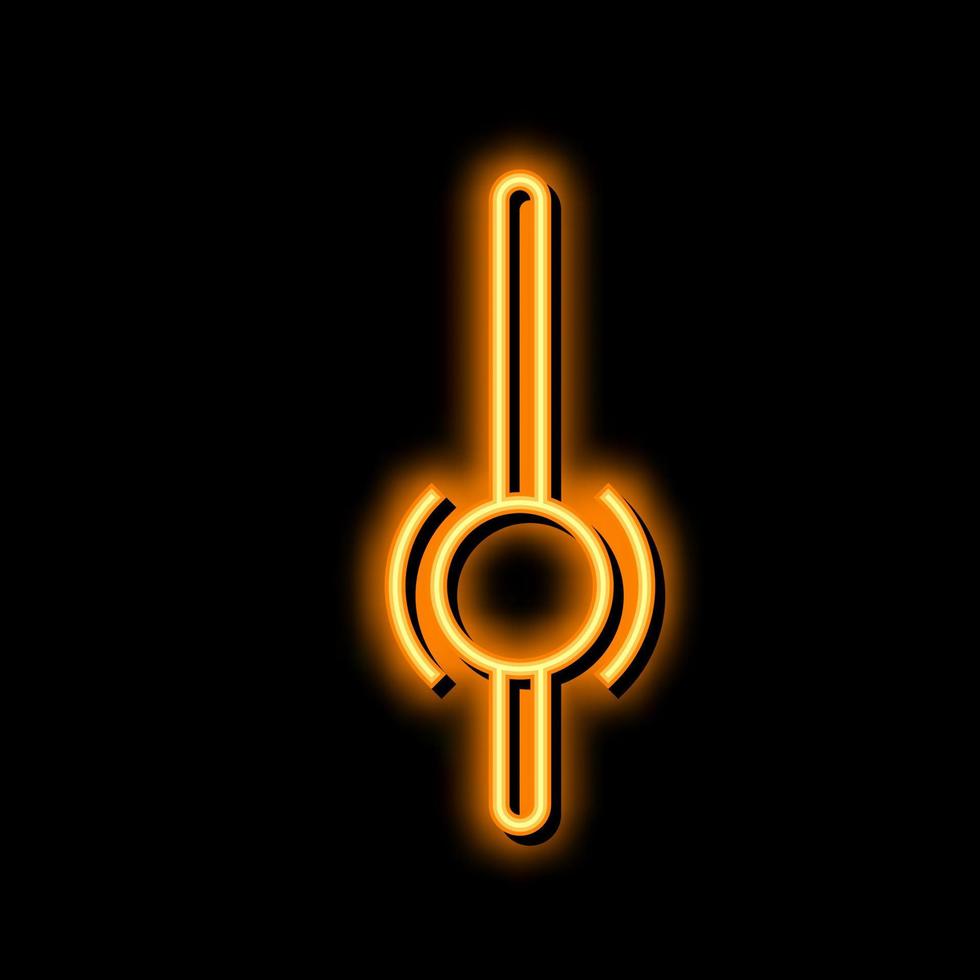 ui scrollen Zeichen Neon- glühen Symbol Illustration vektor
