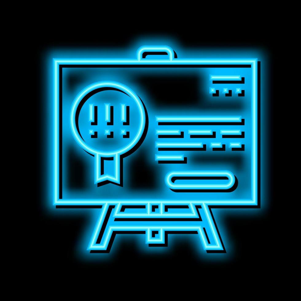 Regel Unternehmen Neon- glühen Symbol Illustration vektor