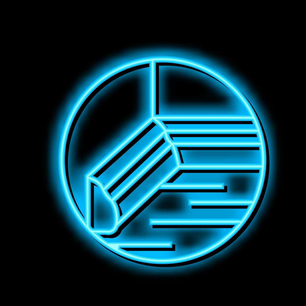 Sockel Zubehörteil Neon- glühen Symbol Illustration vektor