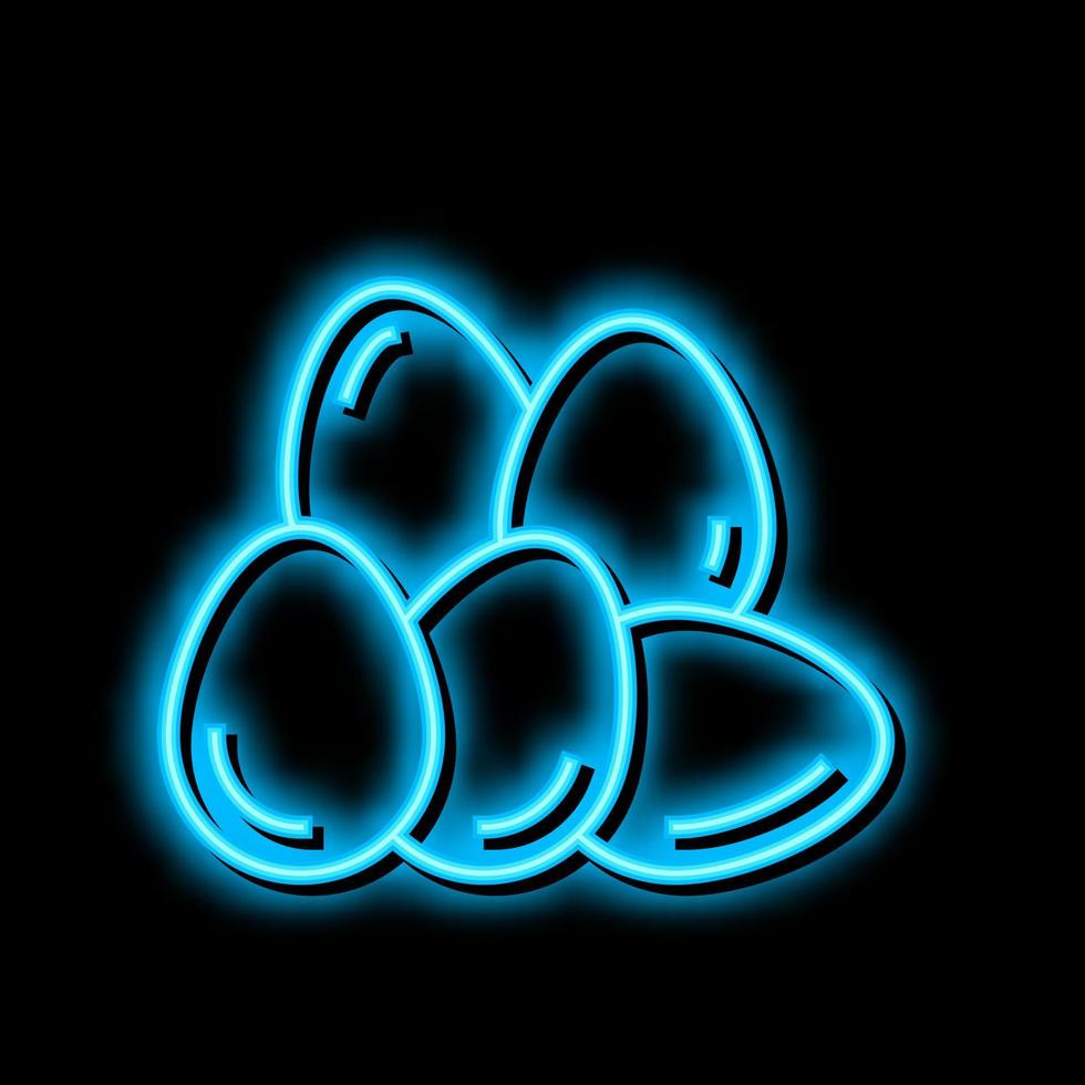 Ei Hähnchen Neon- glühen Symbol Illustration vektor