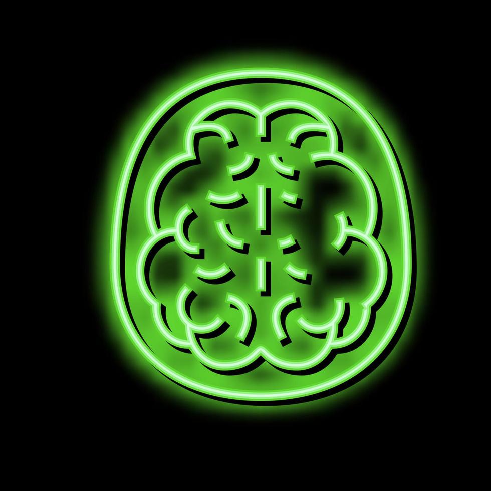 Verstand Gesundheit Problem Neon- glühen Symbol Illustration vektor