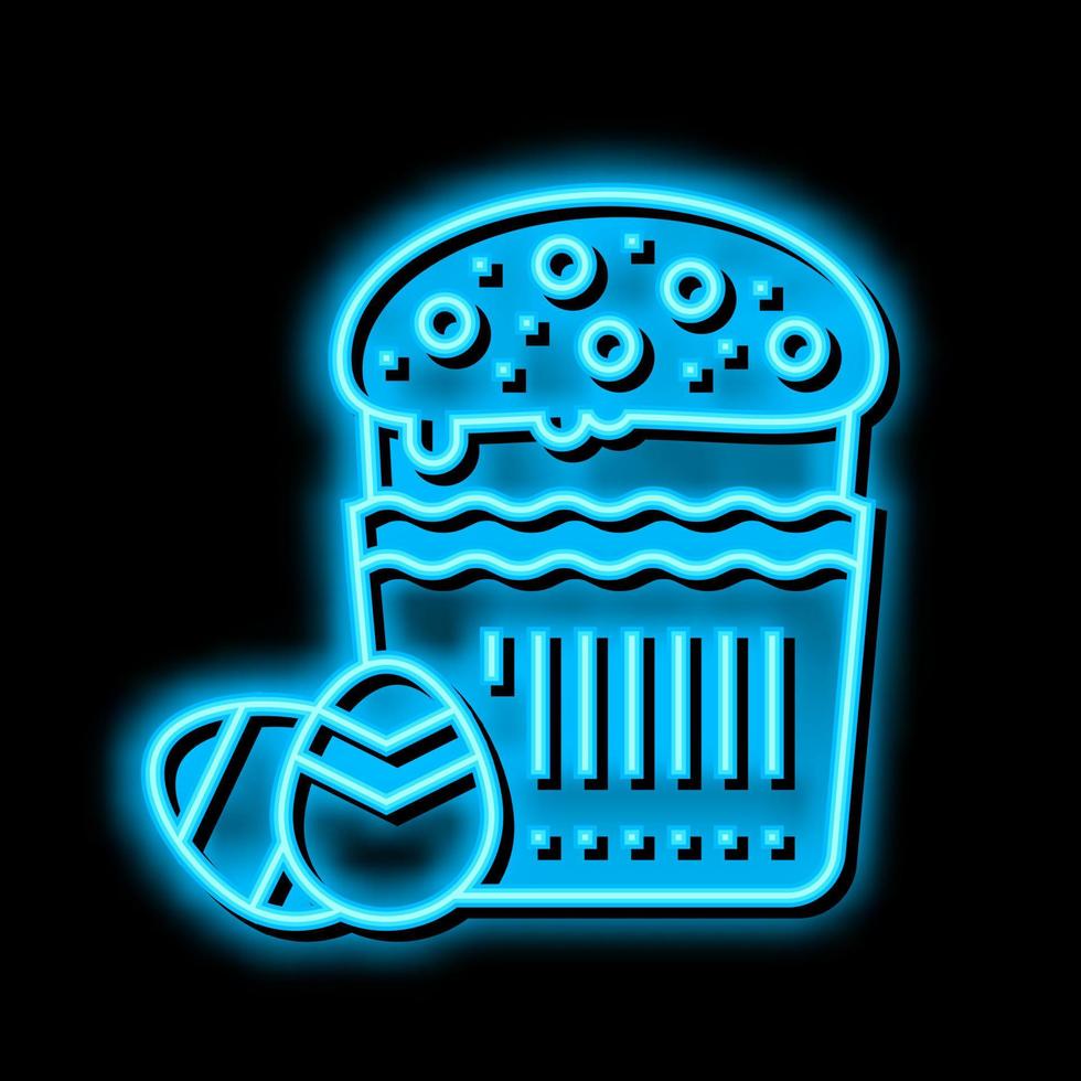 Ostern Christentum Neon- glühen Symbol Illustration vektor