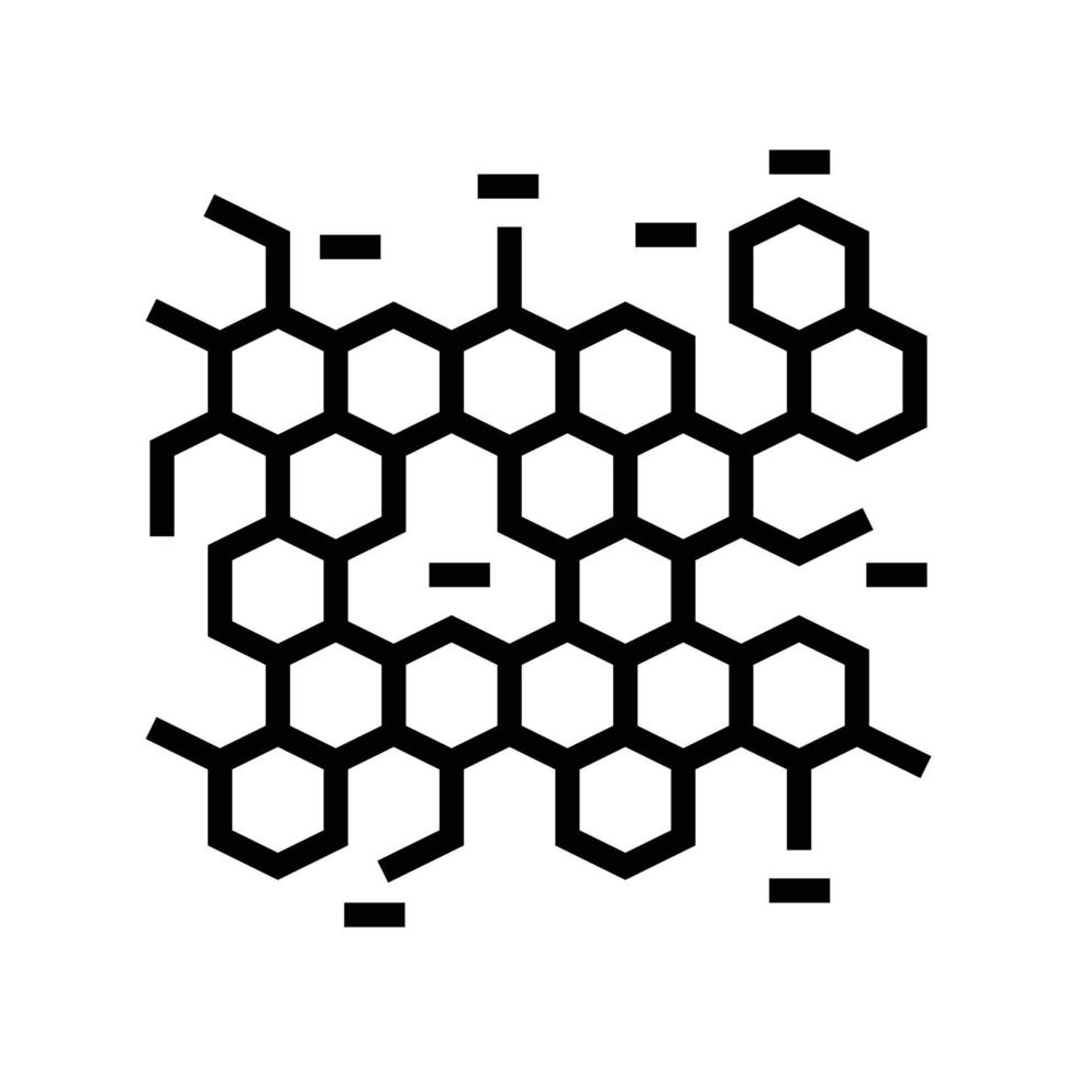 Mikrobiologie molekular Struktur Linie Symbol Vektor Illustration