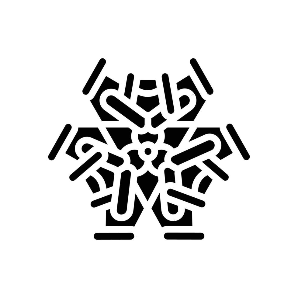 laboratorium molekyl strukturera glyf ikon vektor illustration