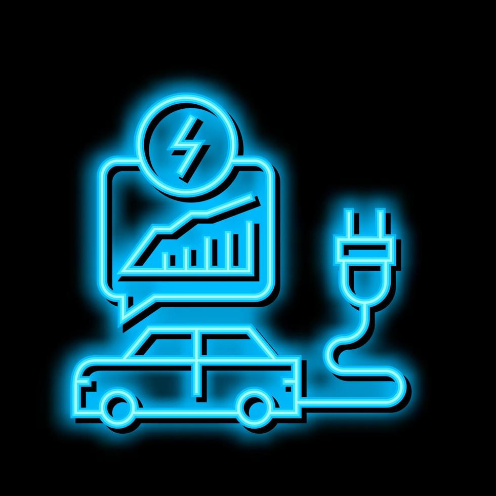 Energie Speichern Transport Neon- glühen Symbol Illustration vektor