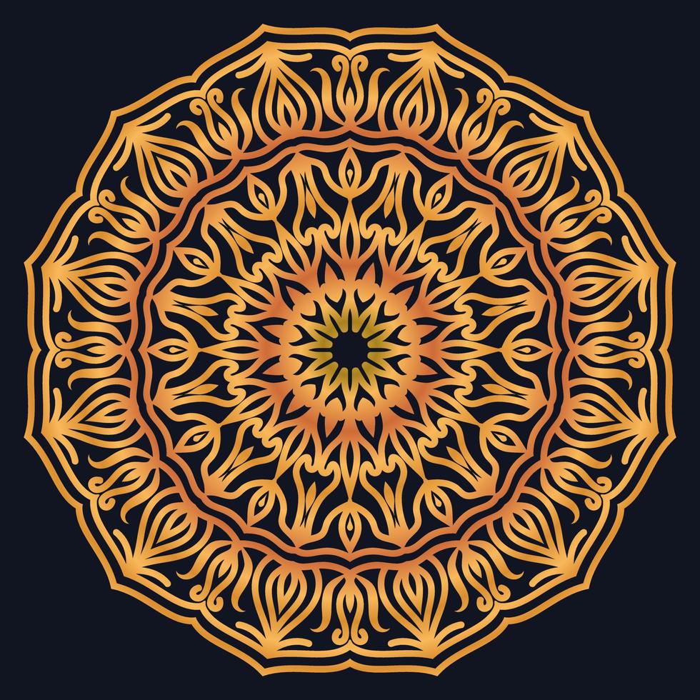 dekorativ element lyx prydnad mönster lutning mandala design vektor