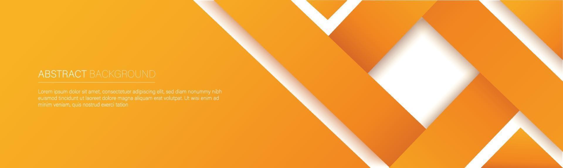 moderne orange Linie Banner. Vektorillustration vektor