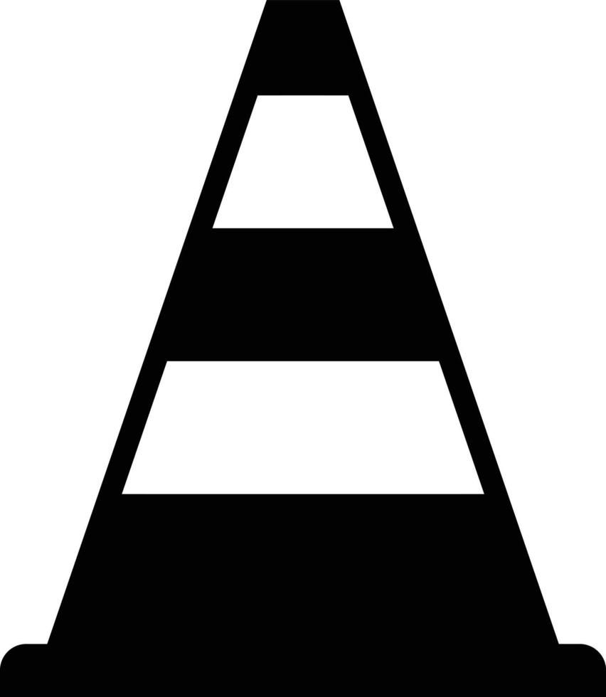 Sicherheit Kegel Symbol. eben Vektor zum Verkehr.