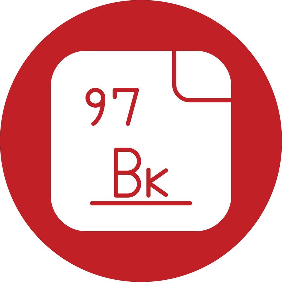 berkelium vektor ikon