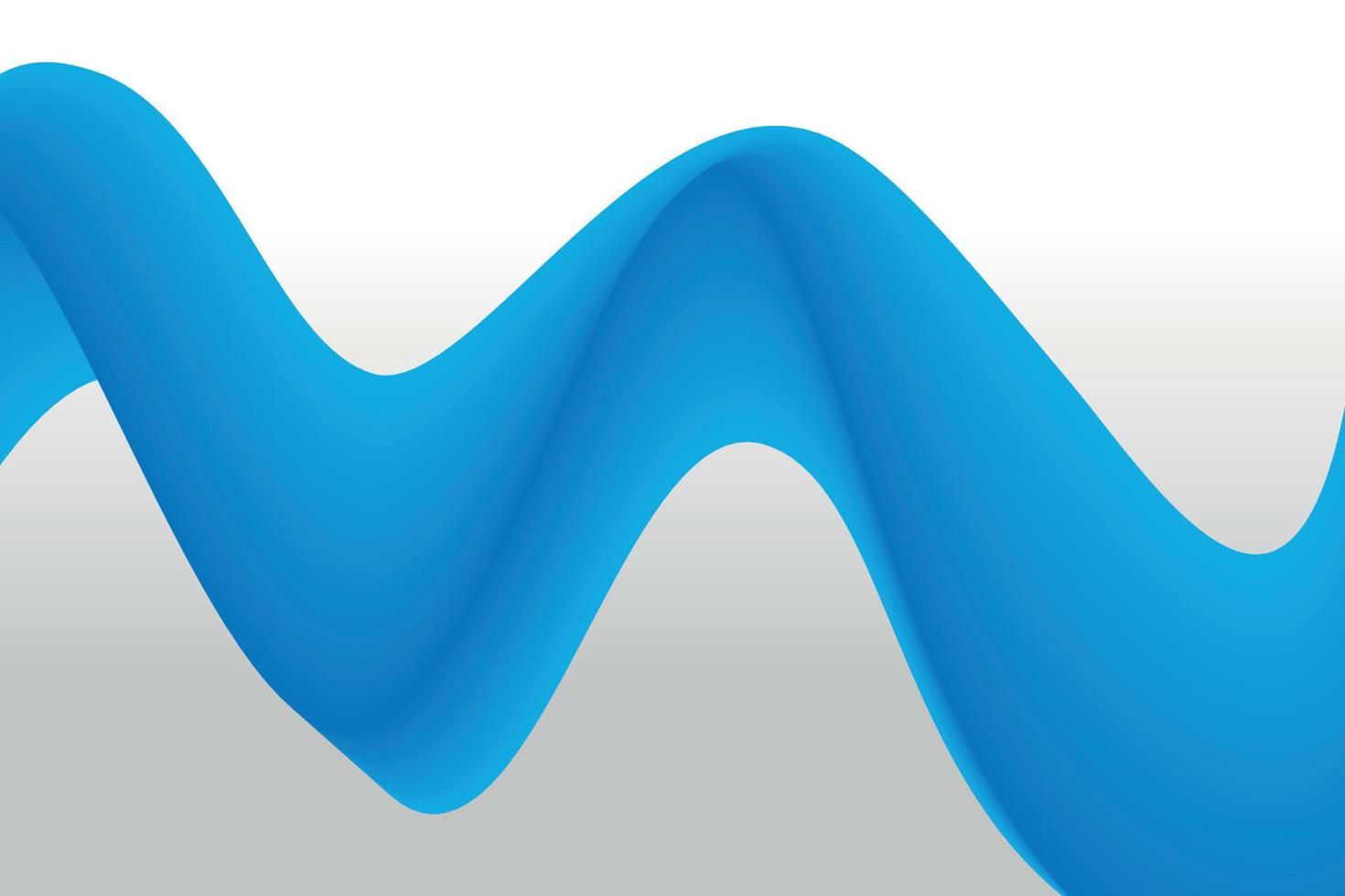 abstrakte blaue Lichtlinien auf weißem Hintergrund. abstrakter Wellenhintergrund für Computertapeten und Zielseiten. vektor