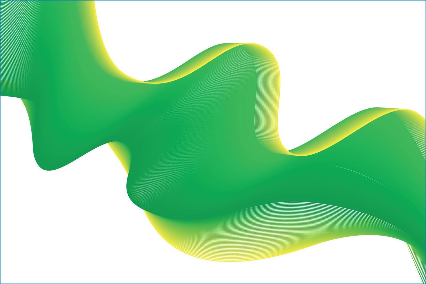 abstrakt grön och gul gradiet Vinka. abstrakt Vinka bakgrund för dator tapet och landning sida. vektor