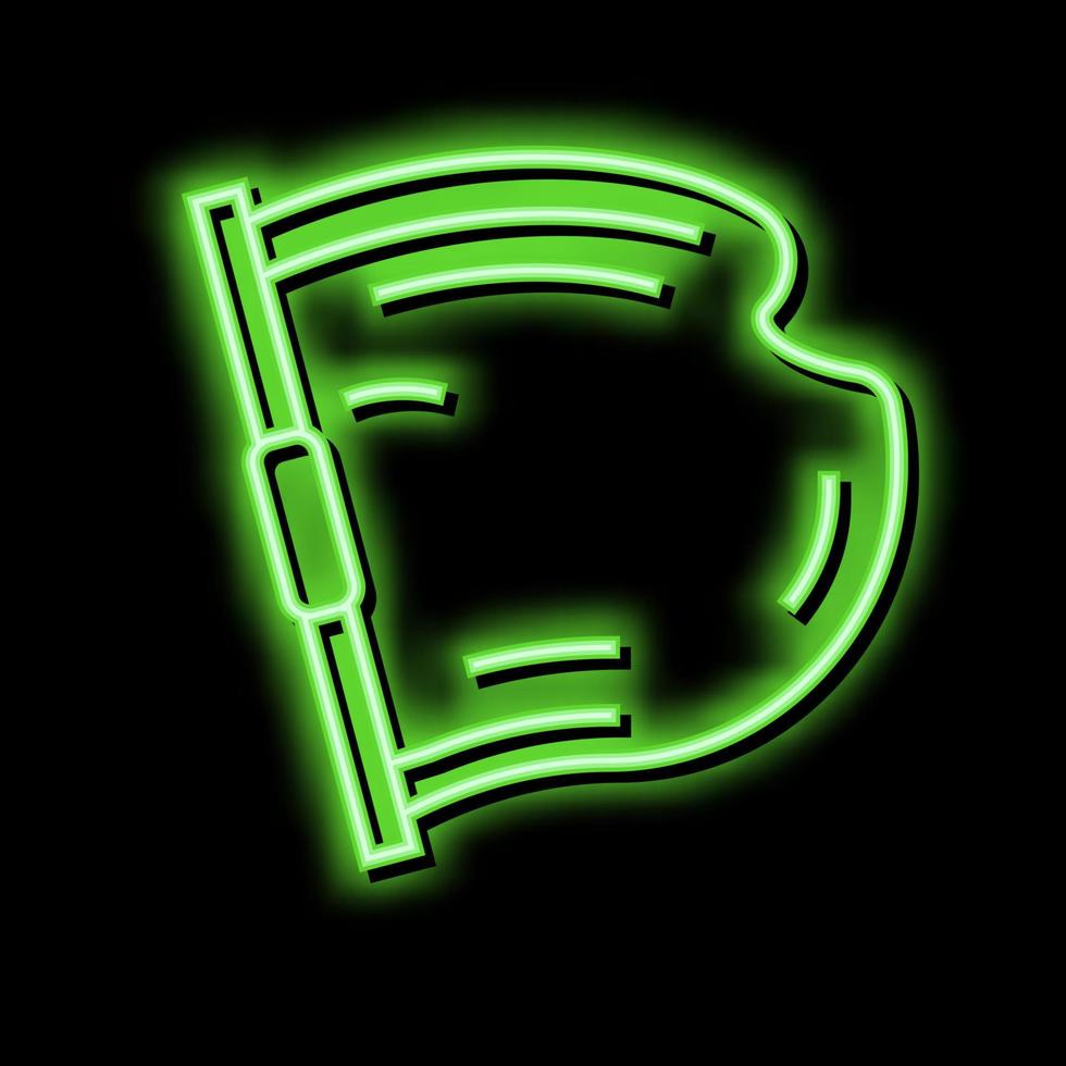 Beton Gebäude Material Neon- glühen Symbol Illustration vektor