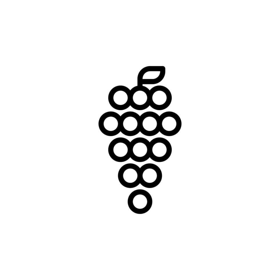 Traube Symbol mit Gliederung Stil vektor