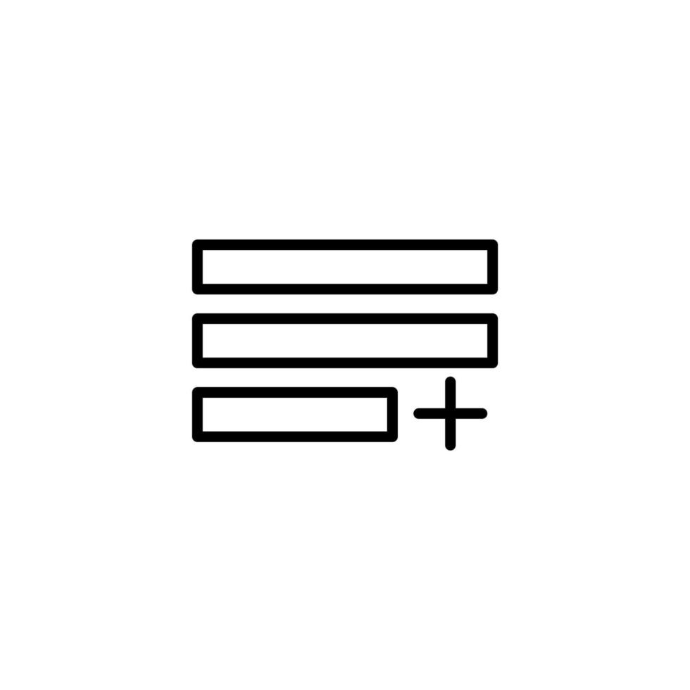 equalizer-ikon med konturstil vektor