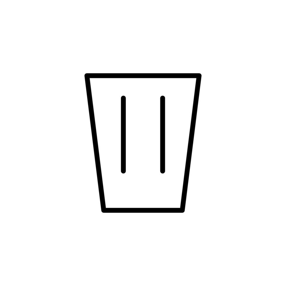 Dump Symbol mit Gliederung Stil vektor