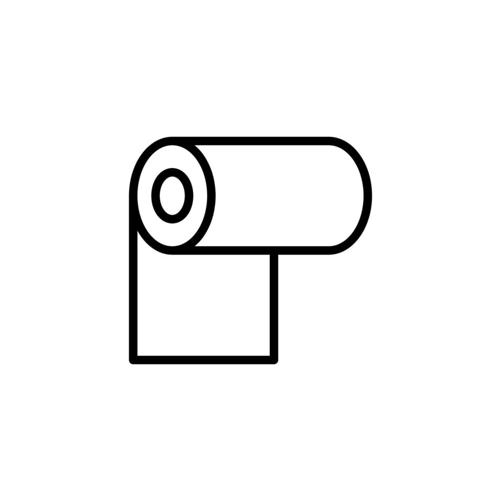 Gewebe Symbol mit Gliederung Stil vektor