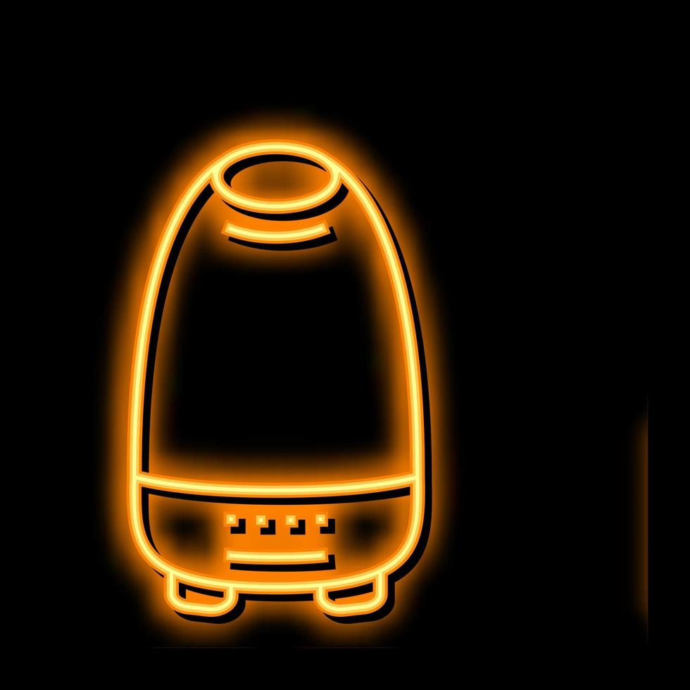 Aroma Diffusor Flasche Parfüm Neon- glühen Symbol Illustration vektor