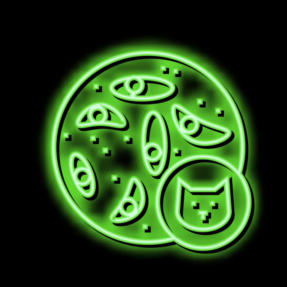 epithelial Gewebe Neon- glühen Symbol Illustration vektor