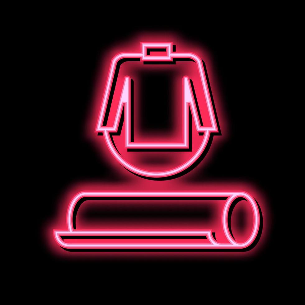 Kleidung Textil- Stoff Neon- glühen Symbol Illustration vektor