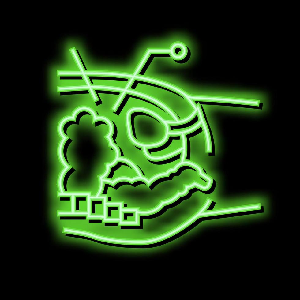 drift bearbeta bariatrisk neon glöd ikon illustration vektor