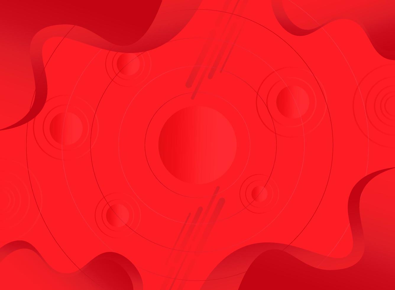 modern gradient röd vätskebakgrund med geometriska former vektor