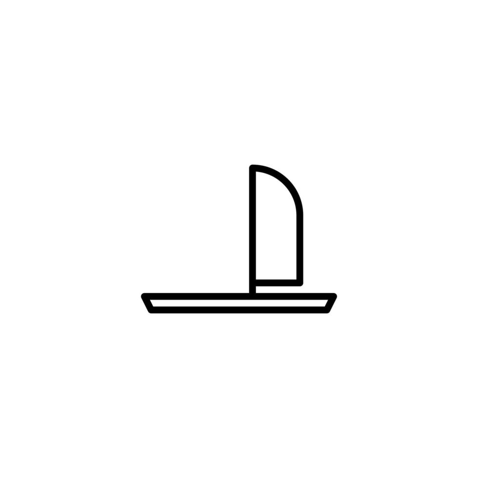 Surfen Symbol mit Gliederung Stil vektor