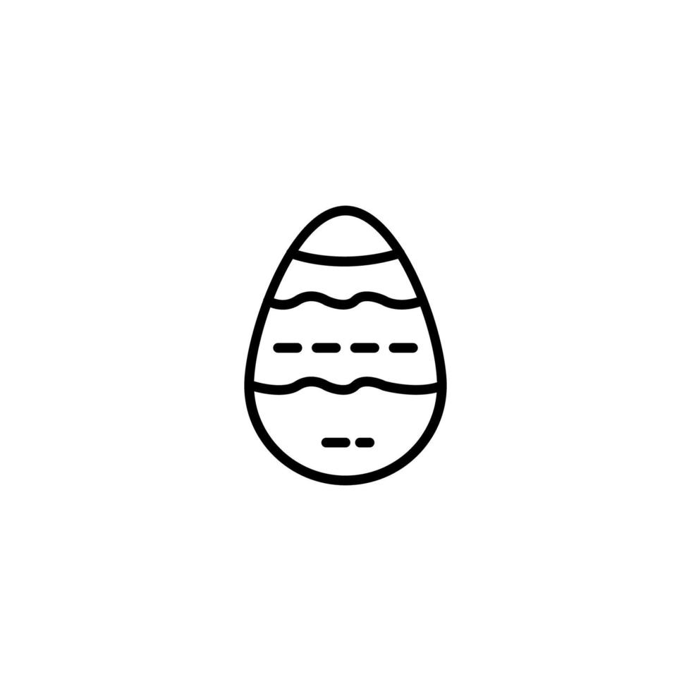 Ostern Ei Symbol mit Gliederung Stil vektor