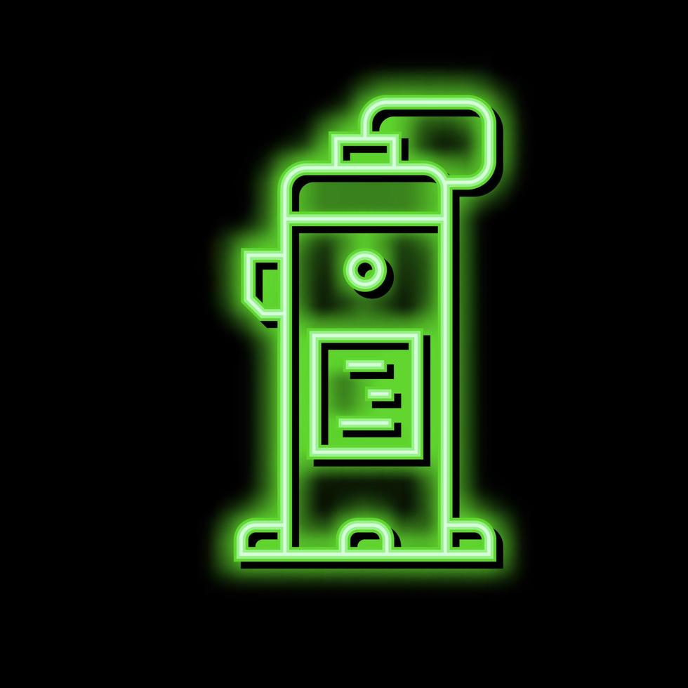 industriell Luft Kompressor Neon- glühen Symbol Illustration vektor