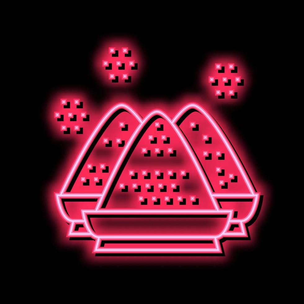 würzen Haufen Sammlung Neon- glühen Symbol Illustration vektor