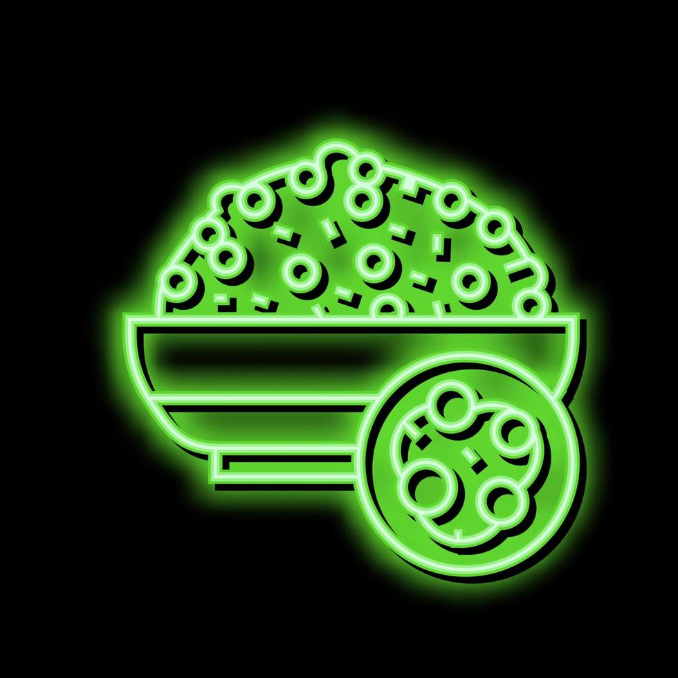 hirs groat neon glöd ikon illustration vektor