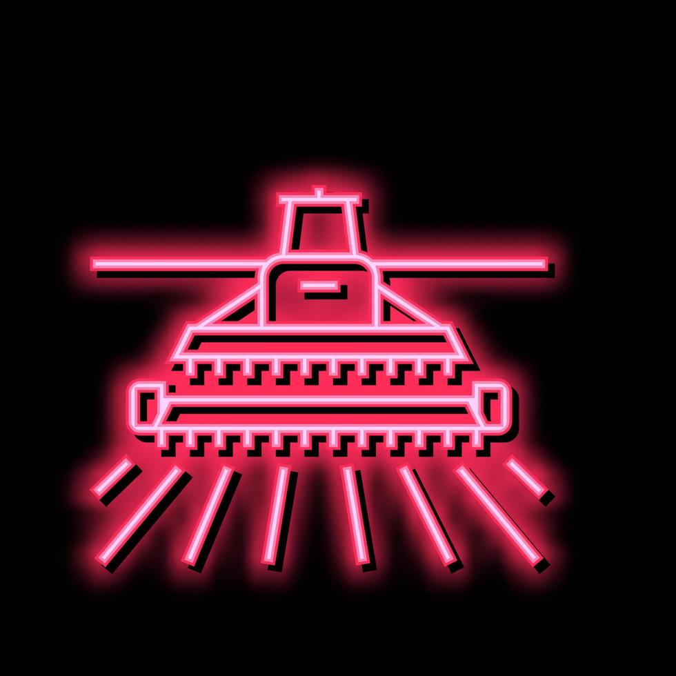 Ernten Maschine Neon- glühen Symbol Illustration vektor