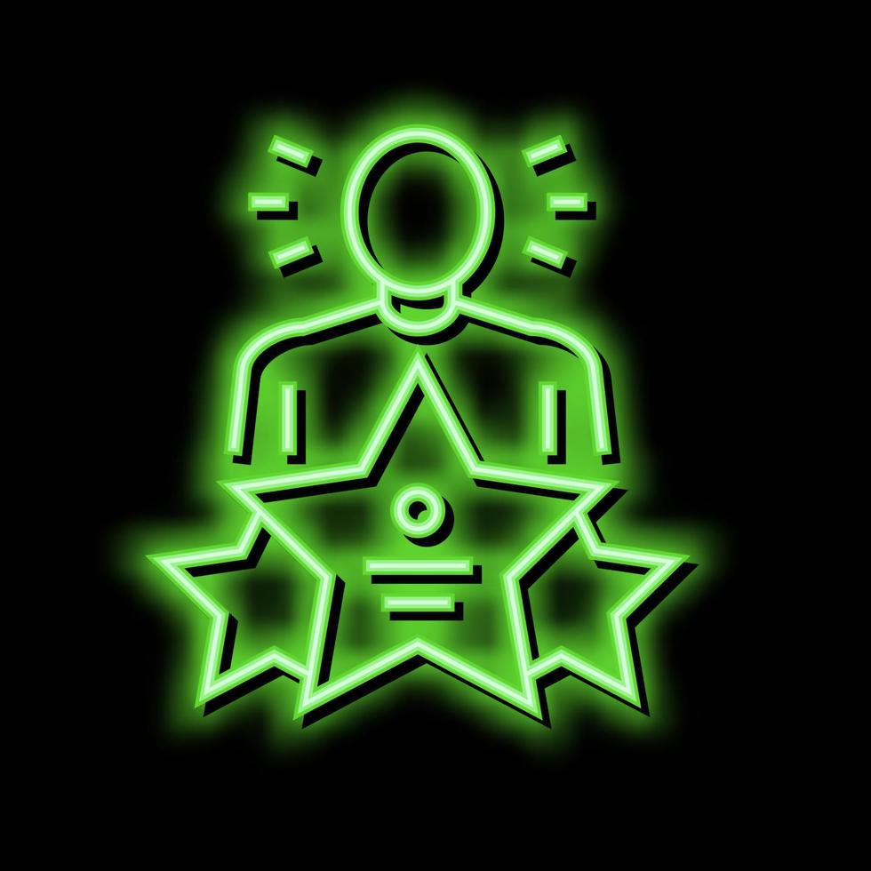 universell expert- neon glöd ikon illustration vektor