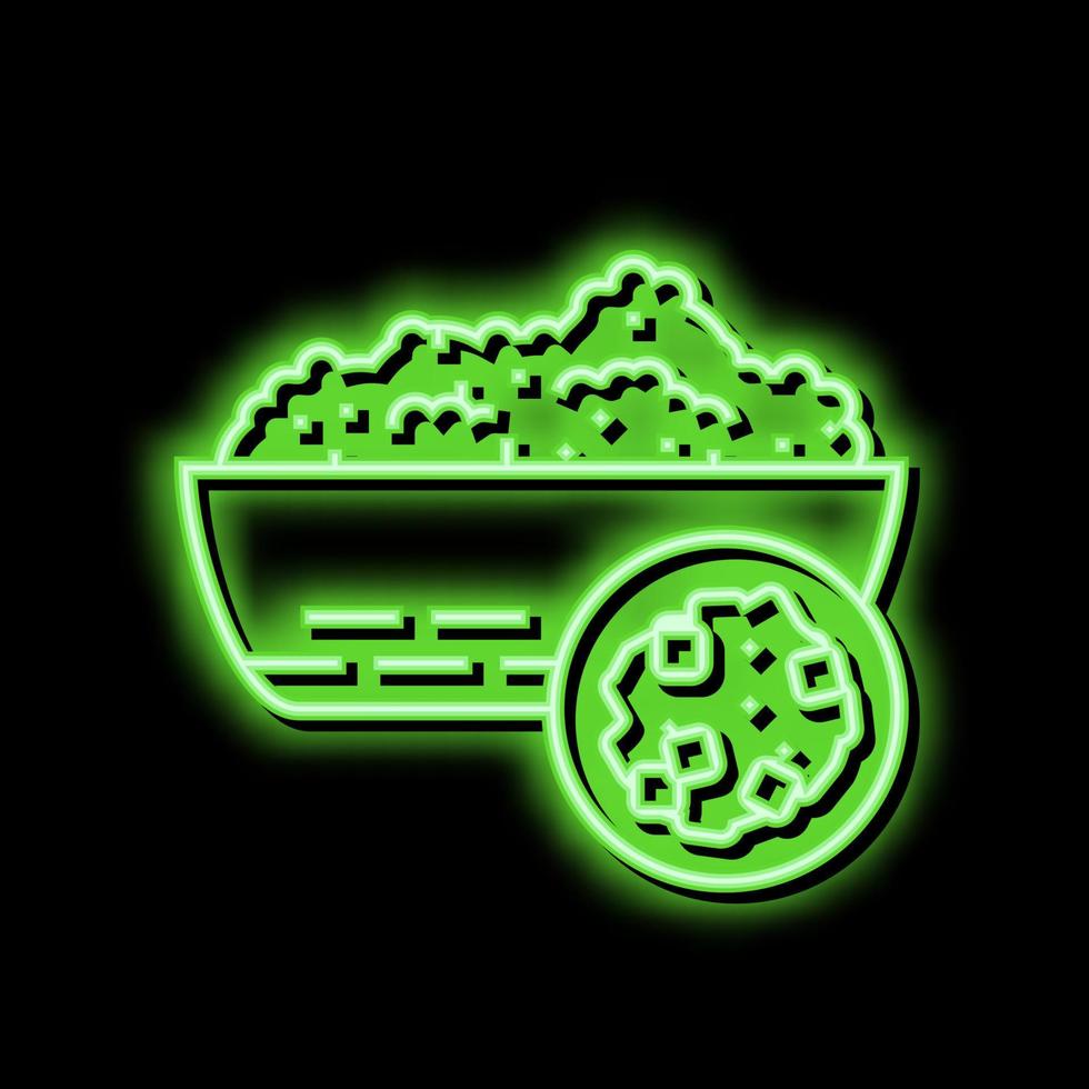 artek groat neon glöd ikon illustration vektor
