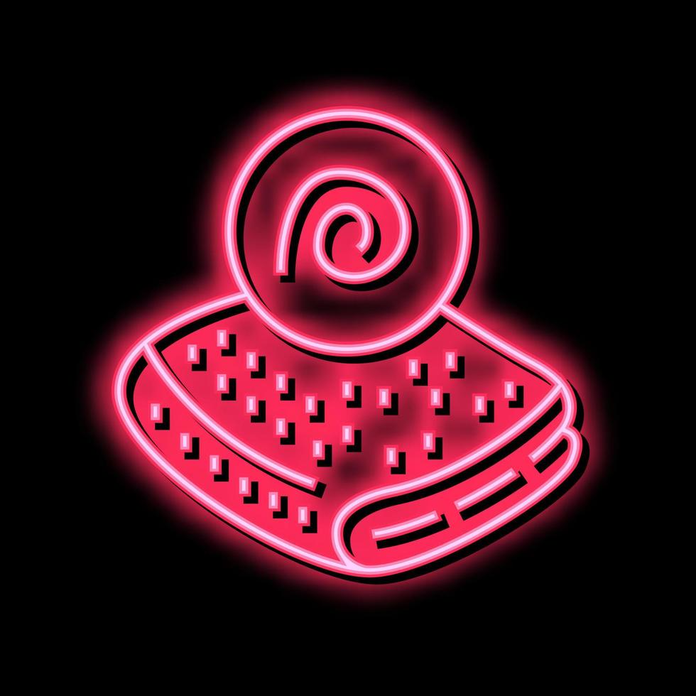 fühlte Stoff Neon- glühen Symbol Illustration vektor