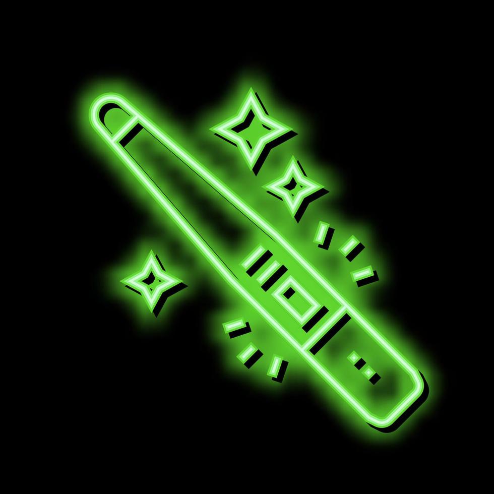 Schwangerschaft Prüfung Neon- glühen Symbol Illustration vektor