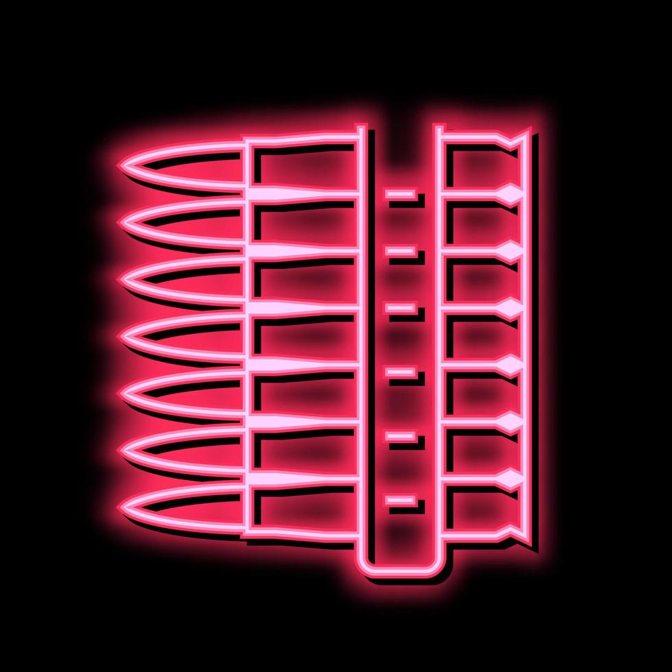 Kugel Clip Neon- glühen Symbol Illustration vektor