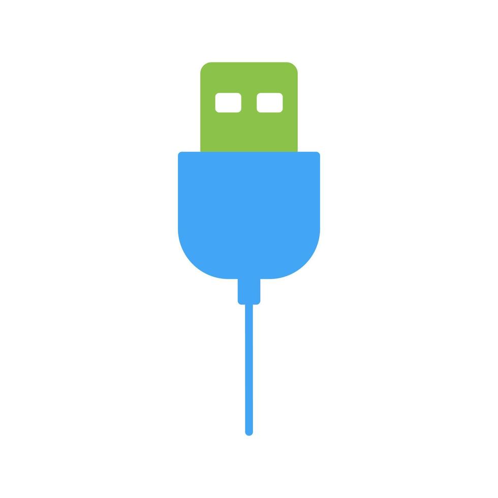 einzigartiges USB-Kabel-Vektorsymbol vektor