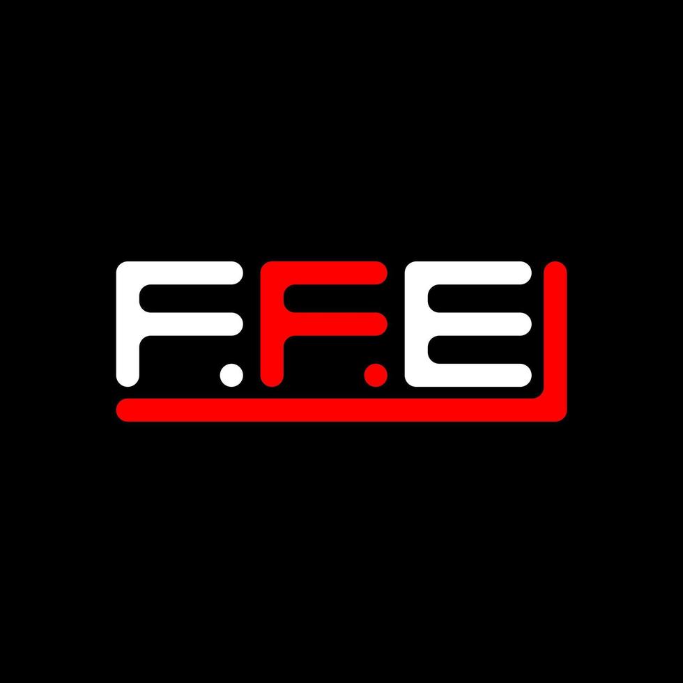 ffe Brief Logo kreativ Design mit Vektor Grafik, ffe einfach und modern Logo.