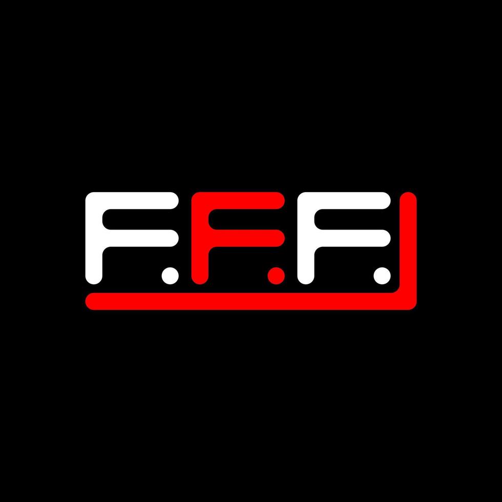 F f f Brief Logo kreativ Design mit Vektor Grafik, F f f einfach und modern Logo.