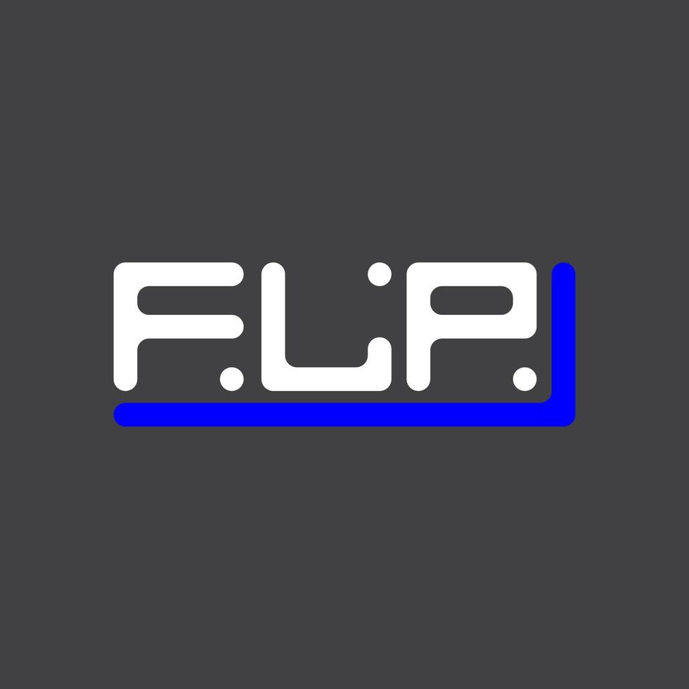 flp Brief Logo kreativ Design mit Vektor Grafik, flp einfach und modern Logo.