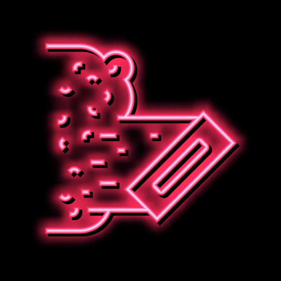 Flüssigkeit Hintergrund Neon- glühen Symbol Illustration vektor